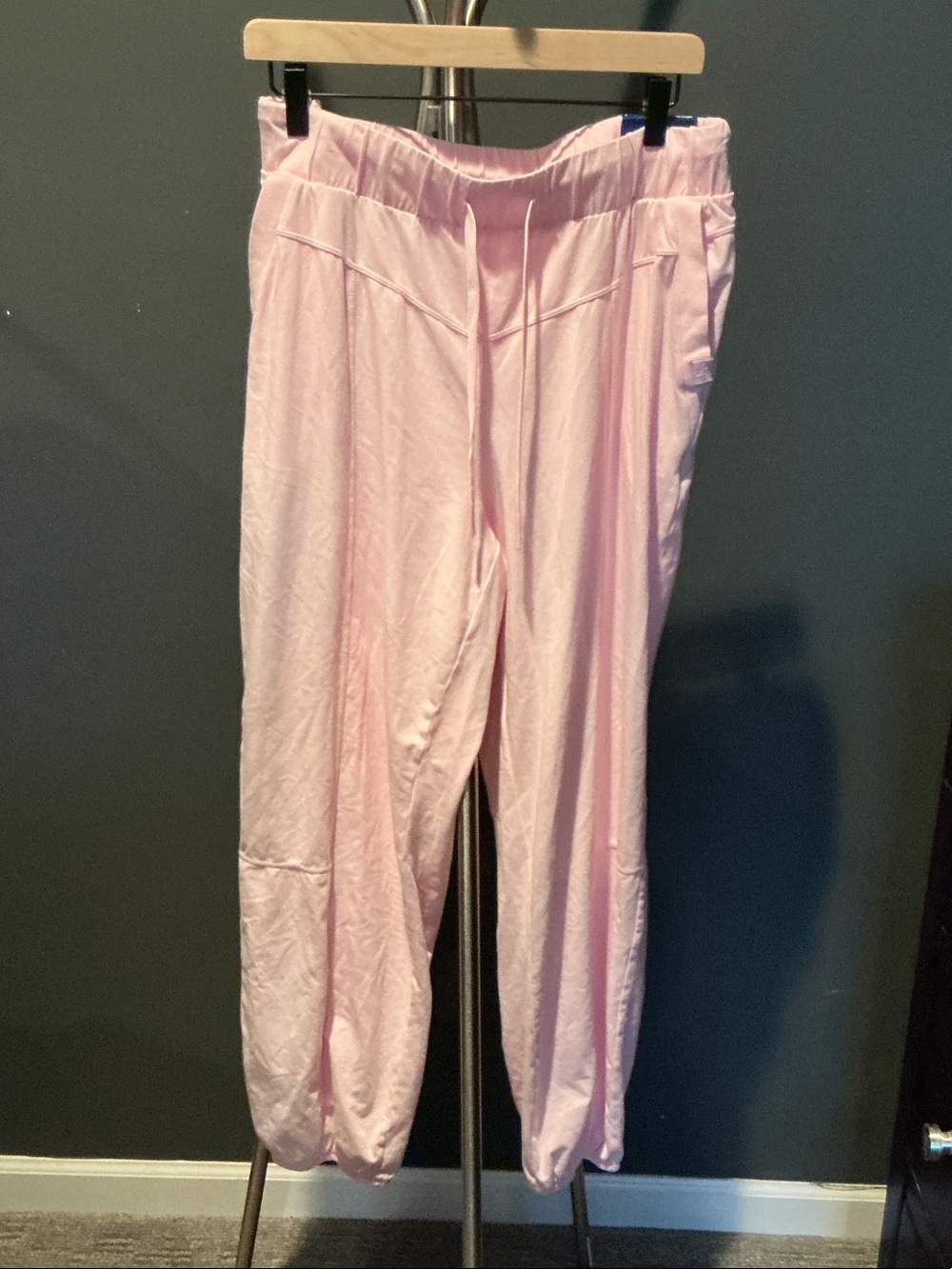 Light Pink Drawstring Joggers - Picture 4 of 10